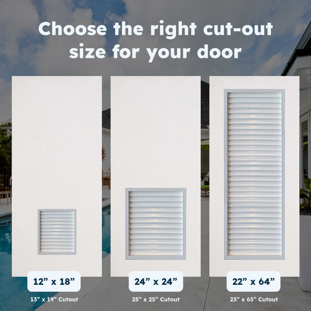 PVC Louver Insert with Screen